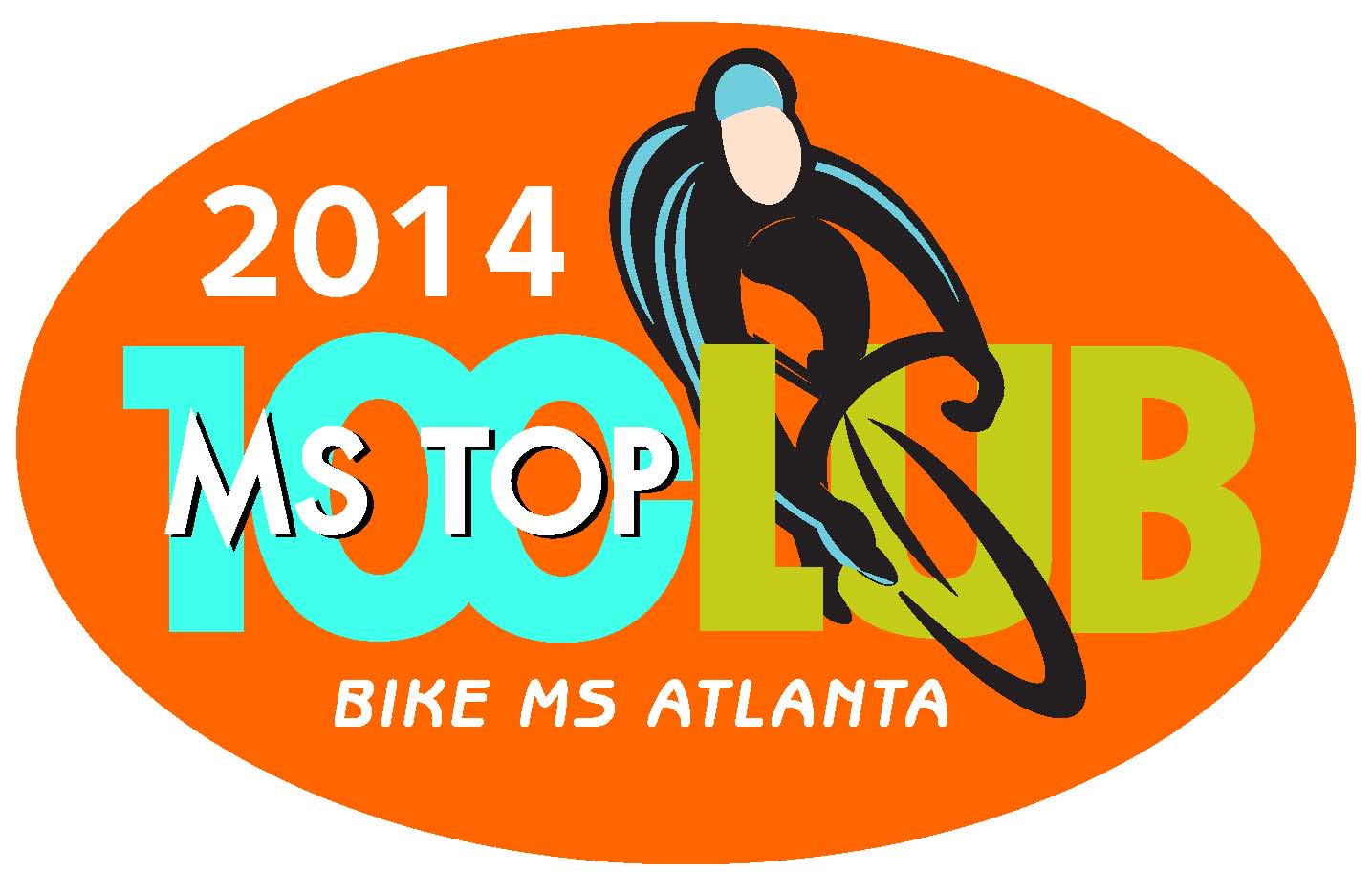 2014 Bike MS Top 100 Logo
