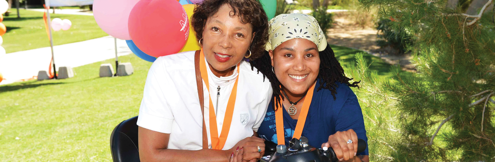 Two women posing for a photo