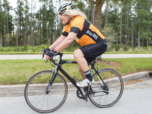 Bruce Reid and Bike MS volunteer