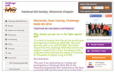 Challenge Walk MS Participant Page