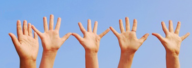 ILD Volunteer Hands Raised