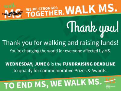 2015 Walk MS: Amarillo Thank You