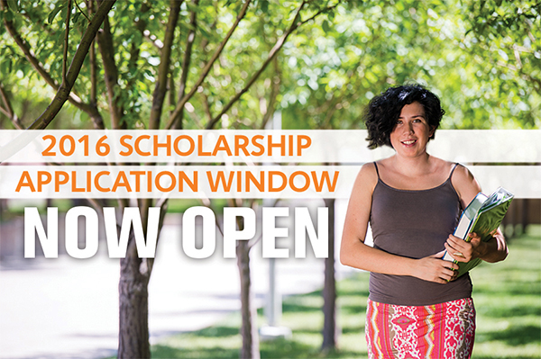 Scholarship Application Window Now Open